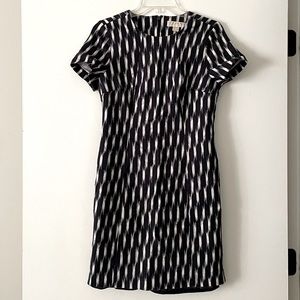 Michael Kors Navy Patterned Dress